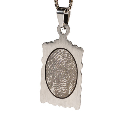 Irregular-Edge Rectangle Pendant