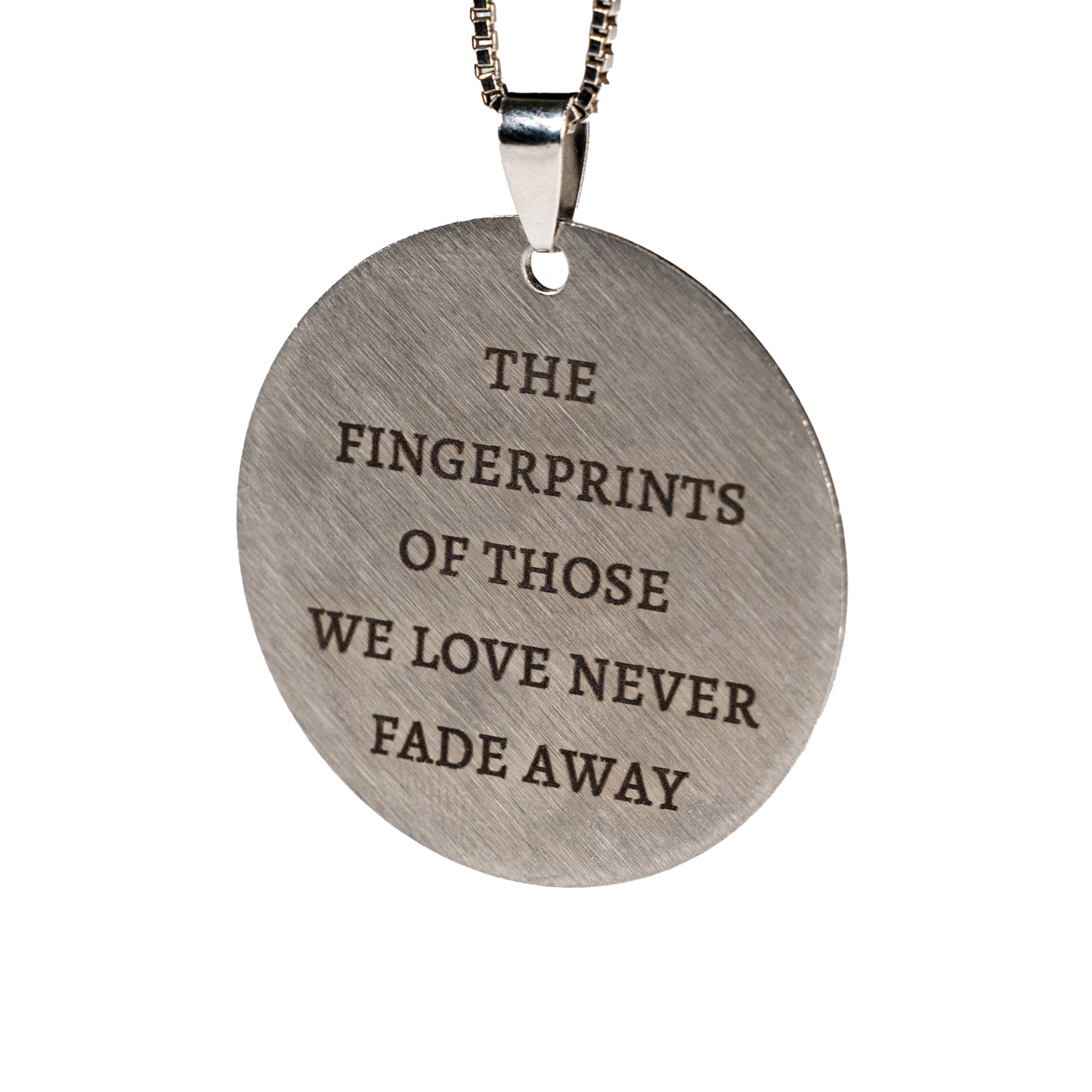 Large Circle Stainless Steel Pendant