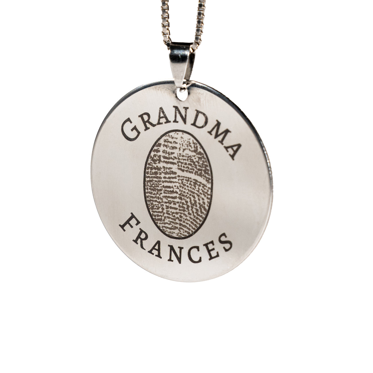 Large Circle Stainless Steel Pendant