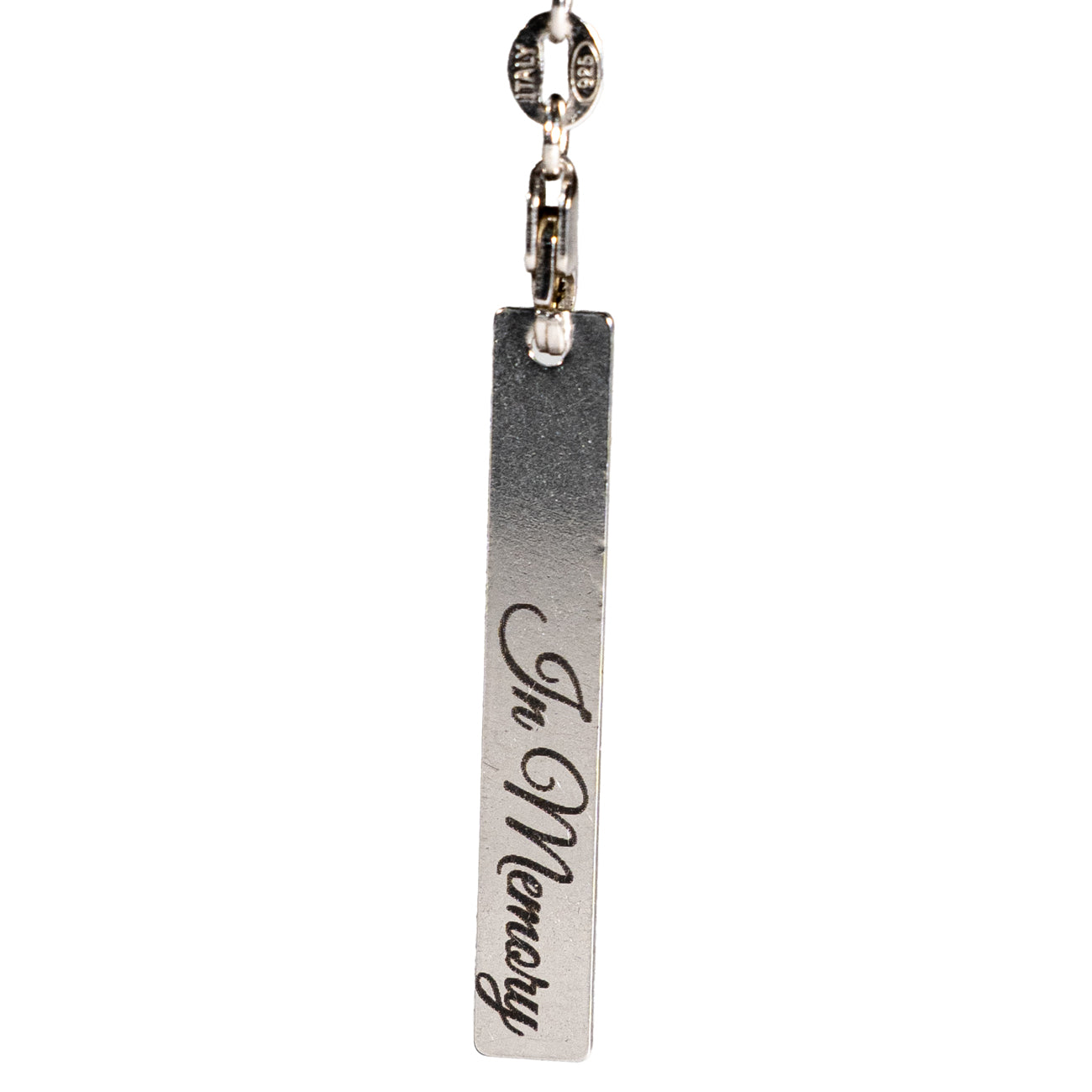 Thin Stainless Steel Bar Pendant